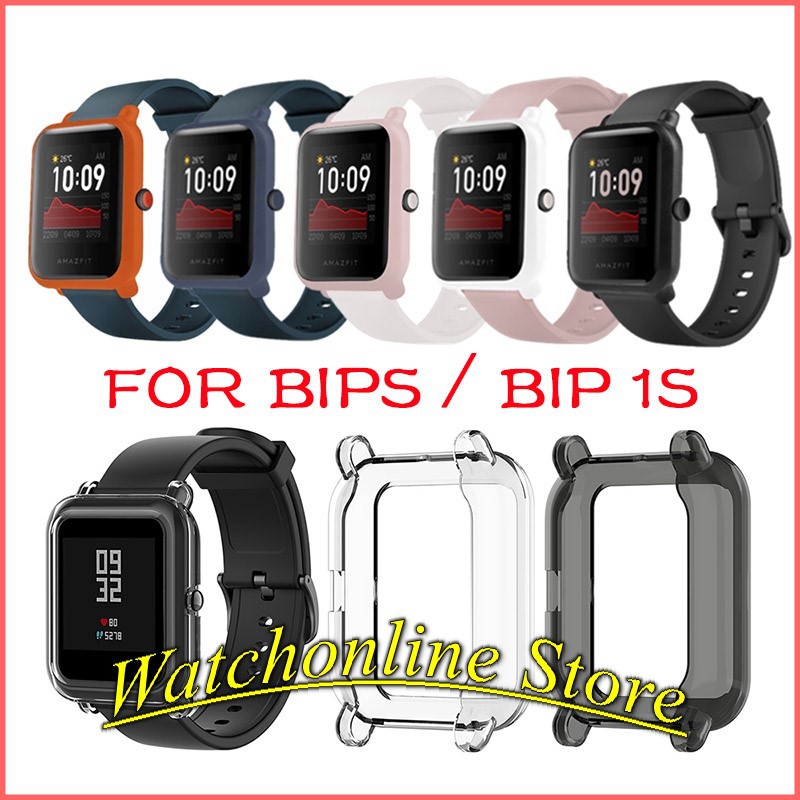 Case viền bảo vệ Xiaomi Amazfit Bip 1S / Amazfit Bip S trong suốt