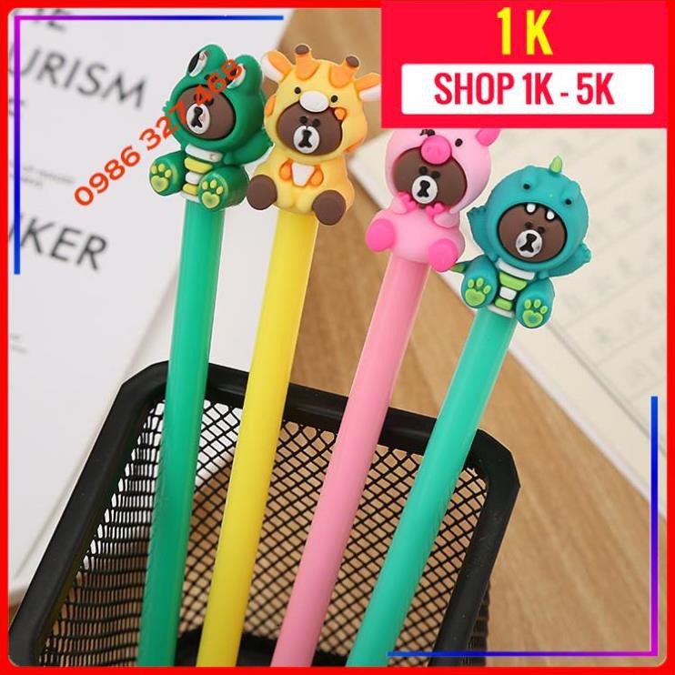 [Sỉ Siêu Rẻ- 1k]Bút gấu brow mặc áo cosplay