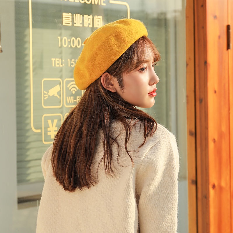 Mũ Nồi Họa Sĩ Len Lông Cừu Cao Cấp Korea 760