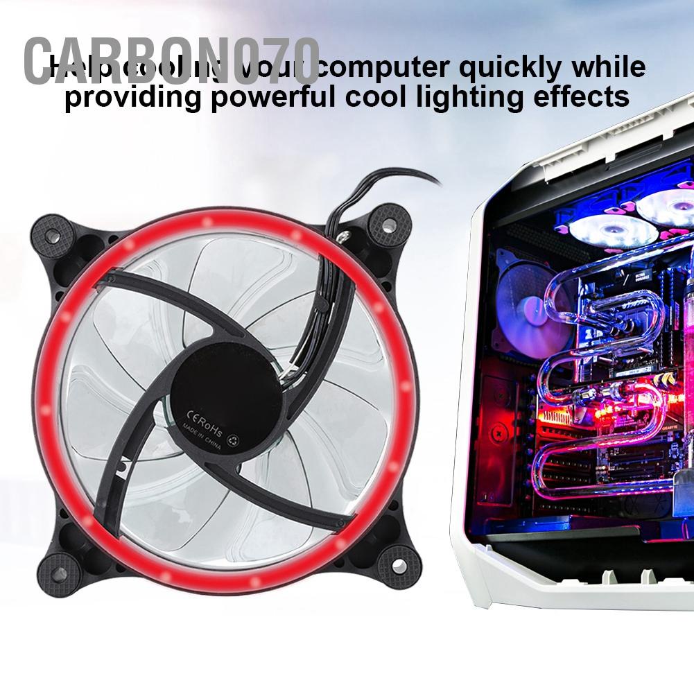 Bộ Quạt Tản Nhiệt Carbon070 RS-15 Mini 120mm Có Đèn LED Kép Không Gây Tiếng Ồn Cho Máy Tính