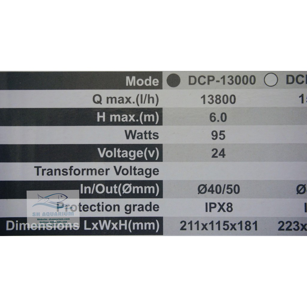 MÁY BƠM JEBAO DCP 13000, DCP 15000