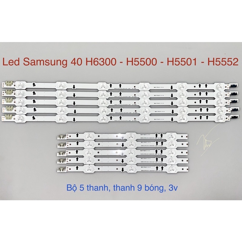 Bộ Led Samsung 40 H5501-H6300-H5550-H5552 (5 Thanh)