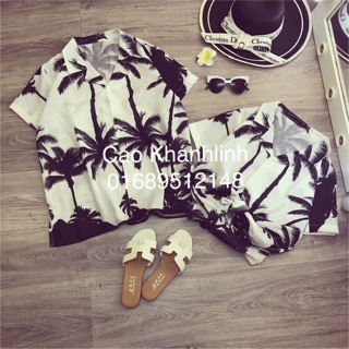 Áo đôi cây dừa hot hit/ ảnh thật shop chụp