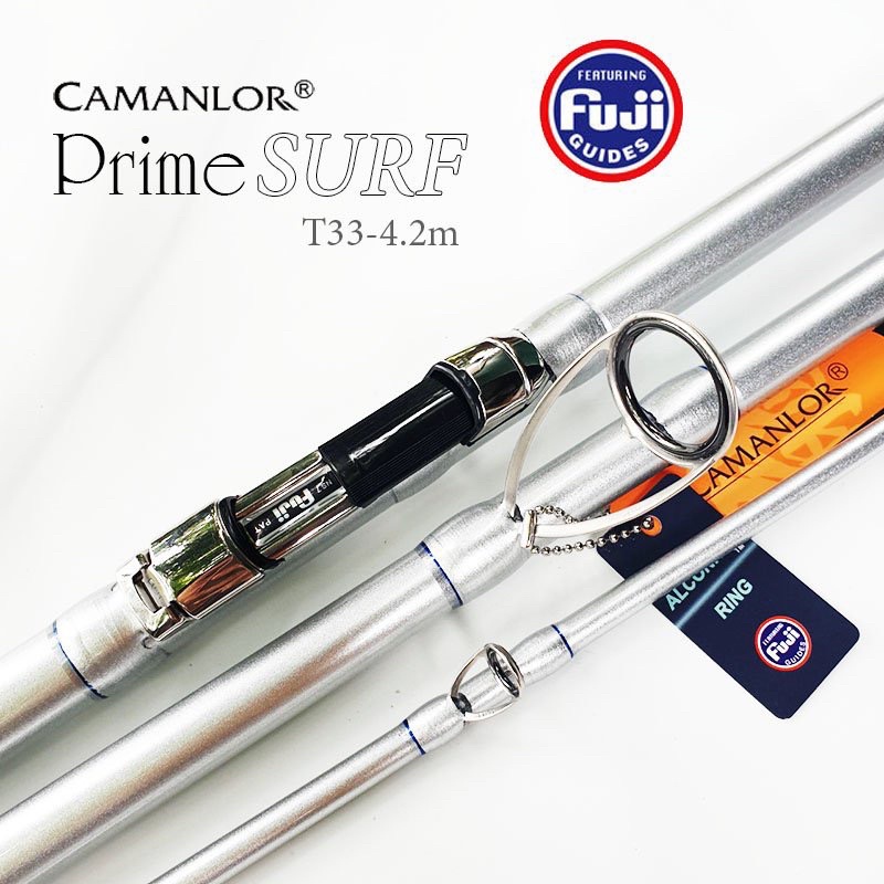 cần ba khúc Prime Surf 4m2 khoen fuji pat fuji độ cứng T33 săn hàng