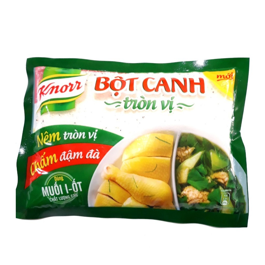 Bột Canh Knorr Tròn Vị Sử Dụng Muối I-Ot Chất Lượng Gói 190g