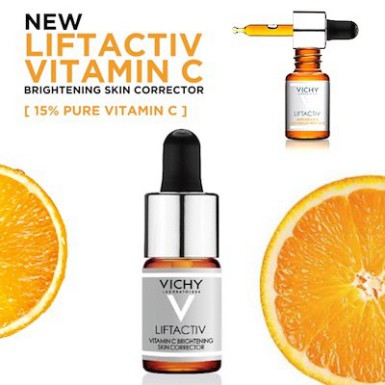 [CHÍNH HÃNG] Dưỡng chất 15% Vitamin C làm sáng và cải thiện làn da lão hóa Vichy Lifactiv Vitamin C 10ml