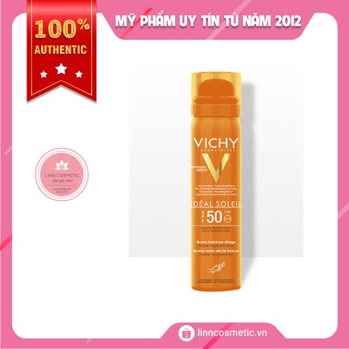 Chống Nắng Dưỡng Da dạng xịt SPF50 Vichy 75ml