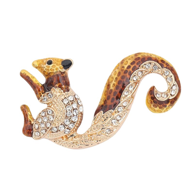 Ghim Cài Áo Hình Sóc Đáng Yêu