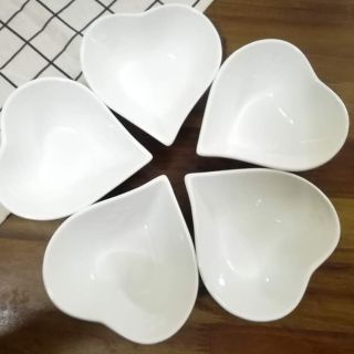 [Rẻ Vô Địch] Đĩa Ăn Hình Trái Tim 5 Cánh Bát Tràng