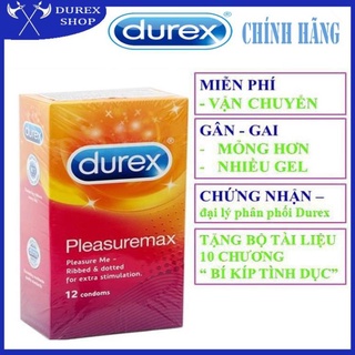 [MỎNG HƠN – NHIỀU GAI HƠN] Bao cao su Durex Pleasuremax có Gai và mỏng hơn