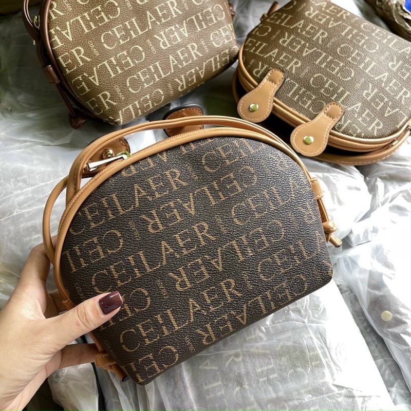 Túi Đeo Chéo Mini Ceilaer Hàng Nội Địa Hongkong Có Khóa Kéo An Toàn Milla's