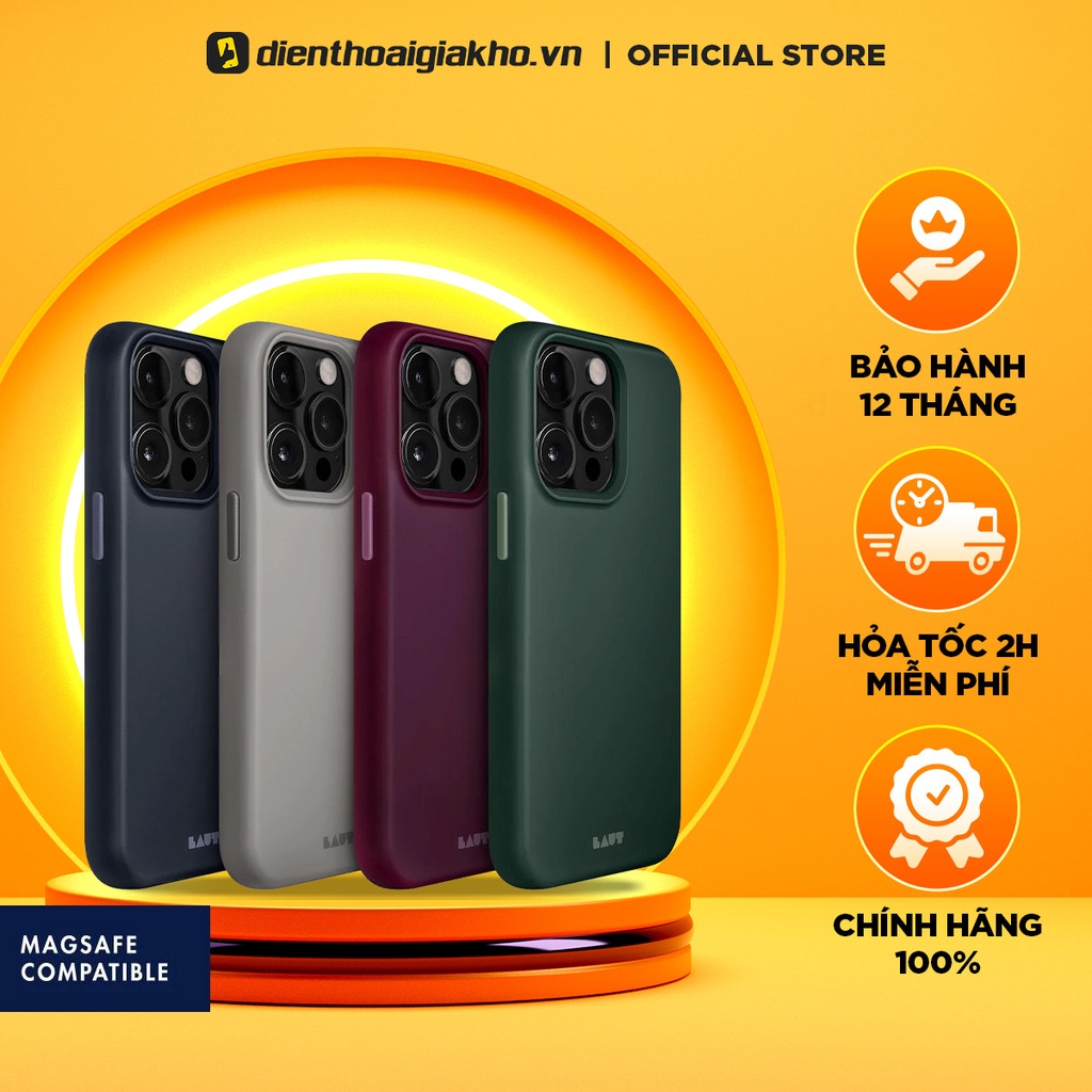 Ốp lưng chống sốc LAUT Huex hỗ trợ sạc không dây cho lp 13/13 pro/13promax