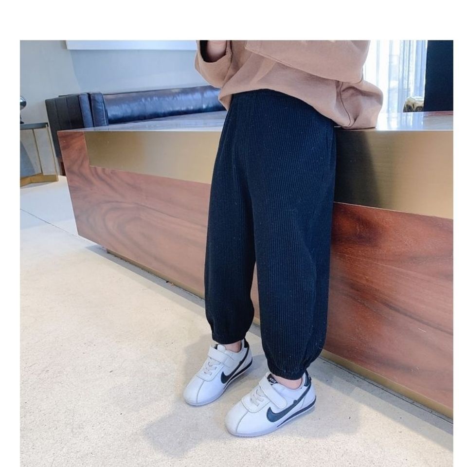 Quần dệt kim dáng rộng co giãn chống muỗi mới cho bé trai và bé gái ✨Chaperon✨