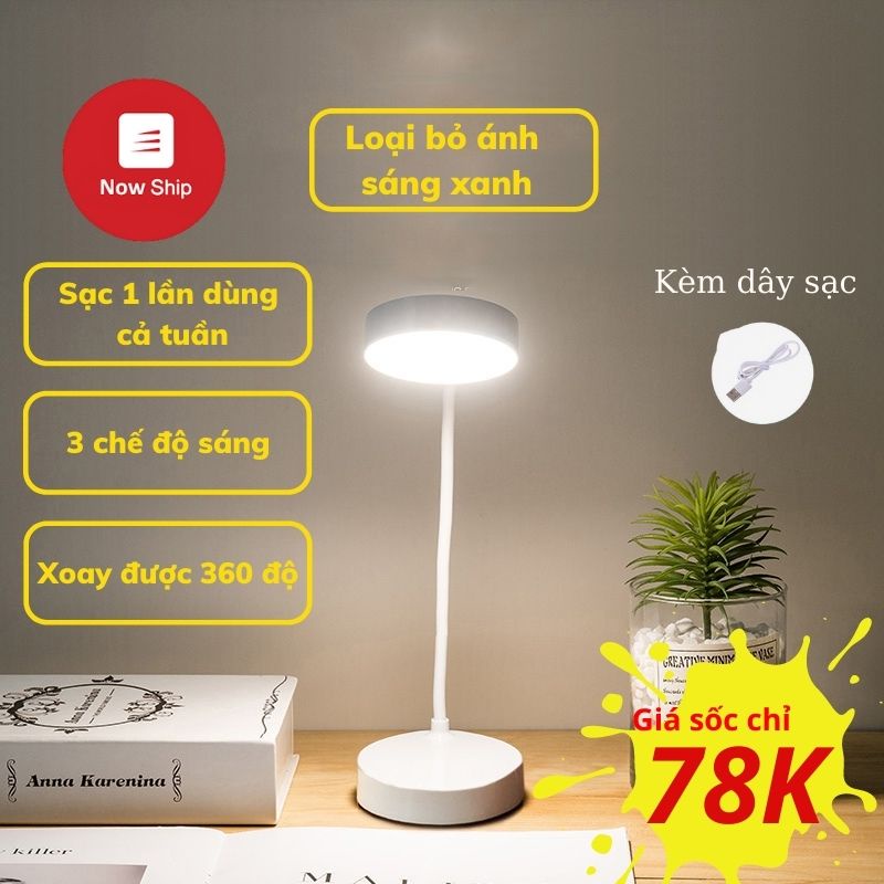 Đèn Bàn Chống Cận Thị Mỏi Mắt Không Có Ánh Sáng Xanh, Đèn Năng Lượng Mặt Trời Asaki