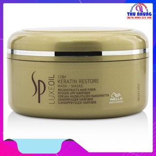 Mặt nạ phục hồi SP Wella Keratin Luxe oil phục hồi tóc hư tổn khô xơ 150ml