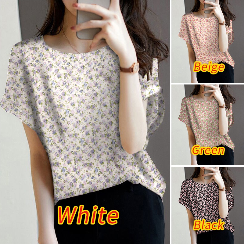 Áo Zanzea tay ngắn dáng rộng in họa tiết phong cách cổ điển thời trang cho nữ