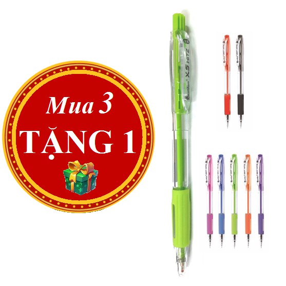 KHUYẾN MÃI 3 TẶNG 1: Bút bi Quantum X5 Hitz - 0.5mm