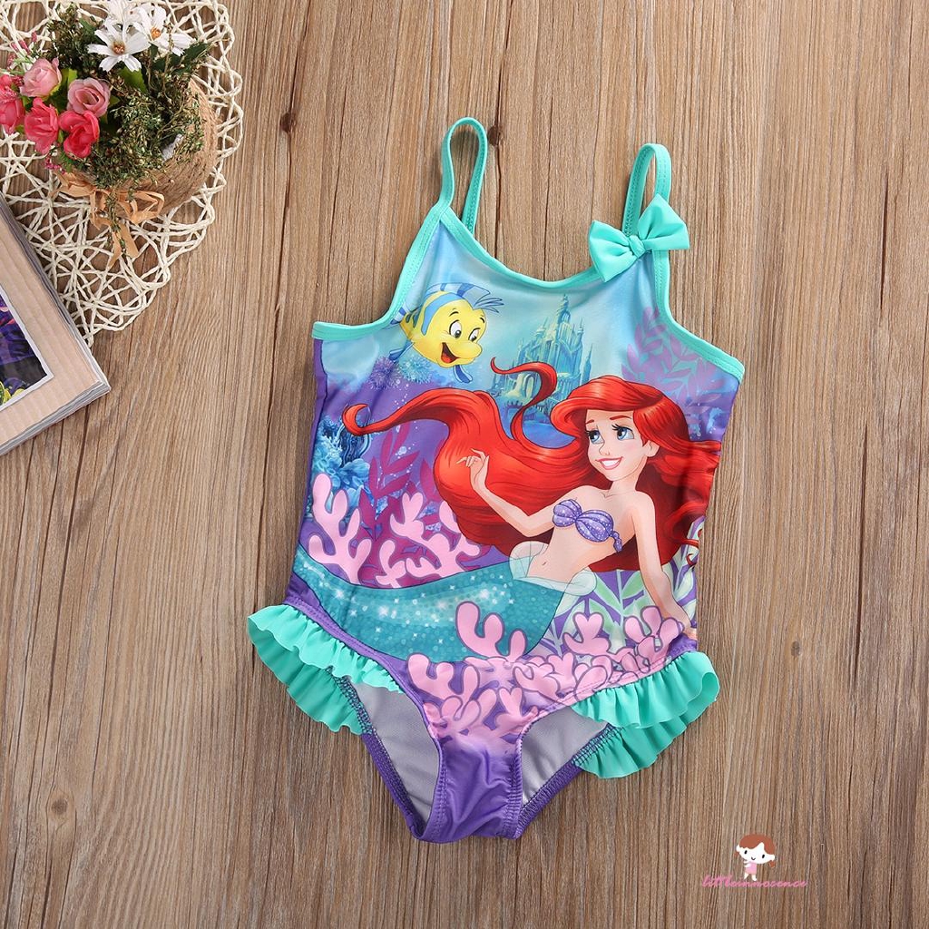 ❤XZQ-Lovely Kids Girls Little Mermaid Swimwear Bikini Swimsuit Swimming Costume 1-5Y