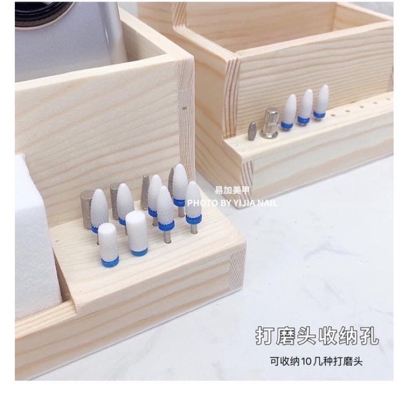 Khay gỗ đựng phụ kiện Nails tiện dụng MaiAnhNails