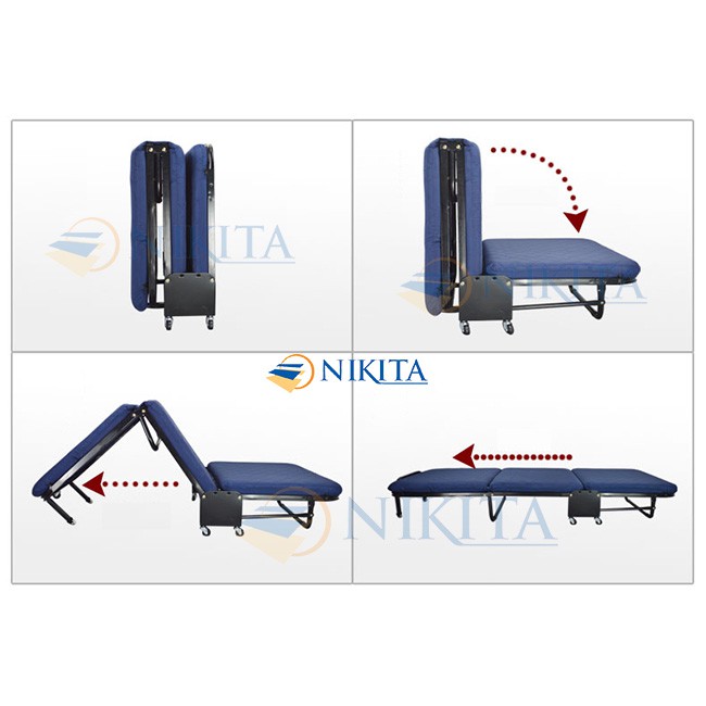 Giường gấp ba khúc Nikita kích thước 65,75,90 và 110cm ngồi tựa như sofa,BH 12 tháng, giảm 20k phí vận chuyển | BigBuy360 - bigbuy360.vn