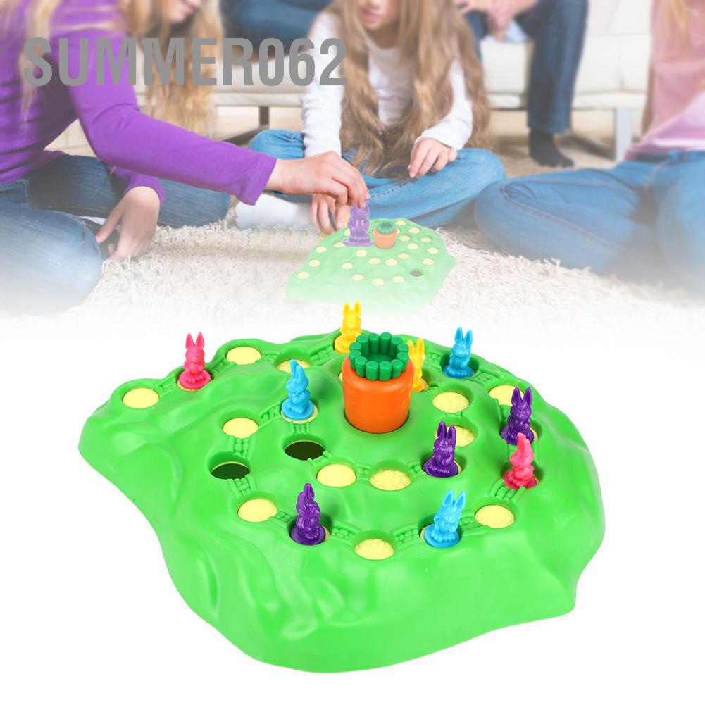 Bộ trò chơi thỏ vượt bẫy dễ thương vui nhộn dành cho trẻ em Trò chơi cha mẹ và con cái 【Summer062】