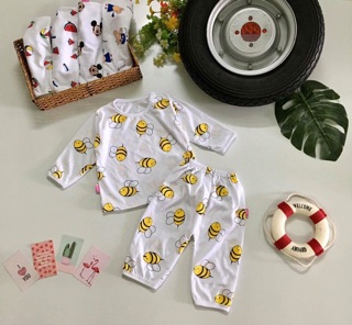 ( THANH LÝ ) Set 5 Bộ cotton dài tay cho bé