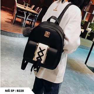 Balo Mini Da Thời Trang Đan Nơ Túi Cực Cute