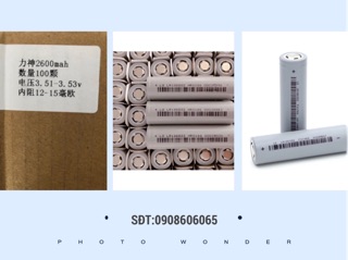 Combo 10 cell pin lishen 18650 2600mah-5c-xả 10a