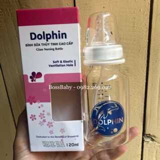 Bình thuỷ tinh cao cấp Dolphin 120ml