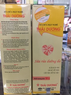Sữa rửa mặt nghệ thái dương