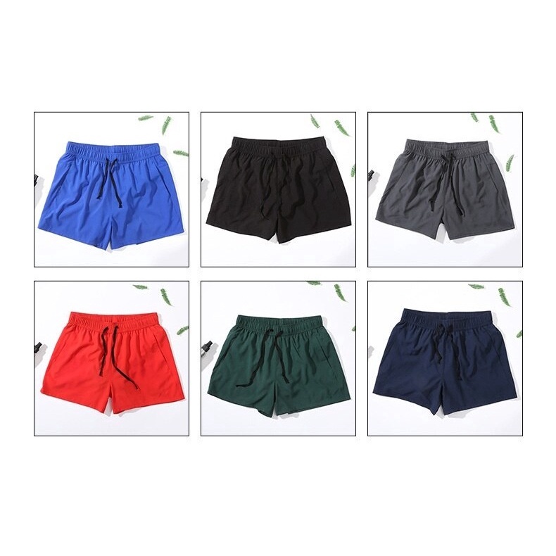 [ GYMEN ] Quần short thể thao nam  thoải mái thoáng khí mát mẻ vải chạy bộ tập thể dục quần bóng rổ  cỡ lớn  ngoài trời màu trơn  huấn luyện  hút mồ hôi