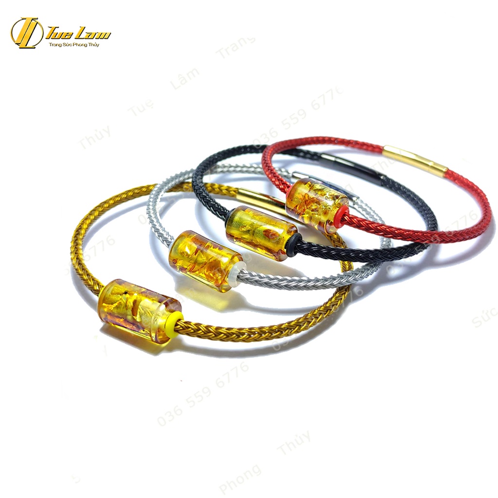 Vòng tay lu thống hô phách hoa tài lộc hanh thông, hợp mệnh, may mắn  - Tuệ Lâm