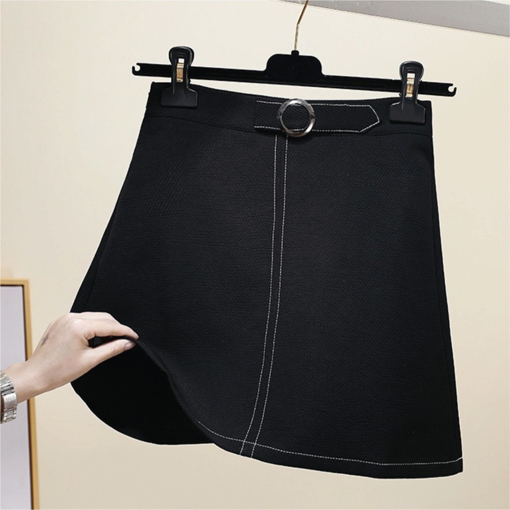 Chân váy ngắn chữ A cạp cao Morva, chân váy có đai, có quần lót trong hàng cao cấp - chất mềm không xù, không nhăn | BigBuy360 - bigbuy360.vn