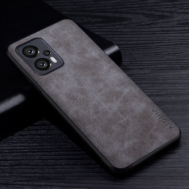 Aio Bao Da Điện Thoại Màu Trơn Chống Dấu Vân Tay Cho xiaomi redmi note 11t pro plus Ốp
