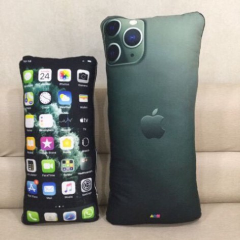 Sỉ lẻ_Gối 3D điện thoại IPhone 11 pro_Qùa tặng, gấu bông điện thoại, thú nhồi bông _MOMOMART