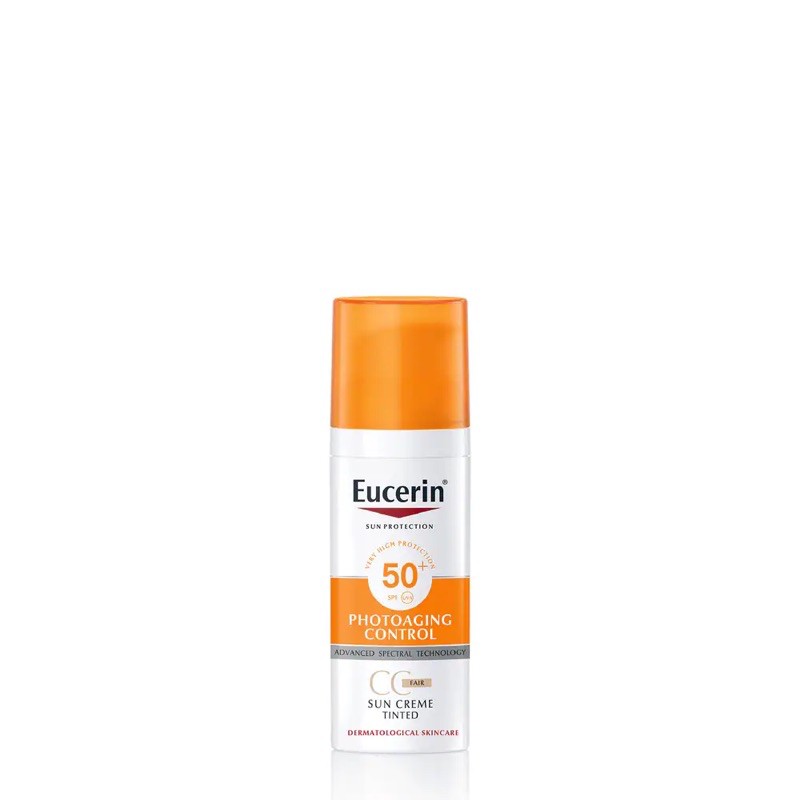 Kem Chống Nắng Làm Đều Màu Da Eucerin Sun Cream Face Tinted Cc Cream Spf50+ 50ml (Tông Màu Da Tự Nhiên)