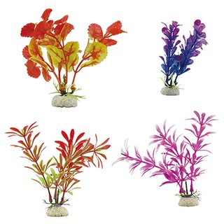 Phụ kiện trang trí bể cá mini, cây nhựa cỡ nhỏ trang trí bể cá, cây cỏ nhựa thủy sinh cây nhựa