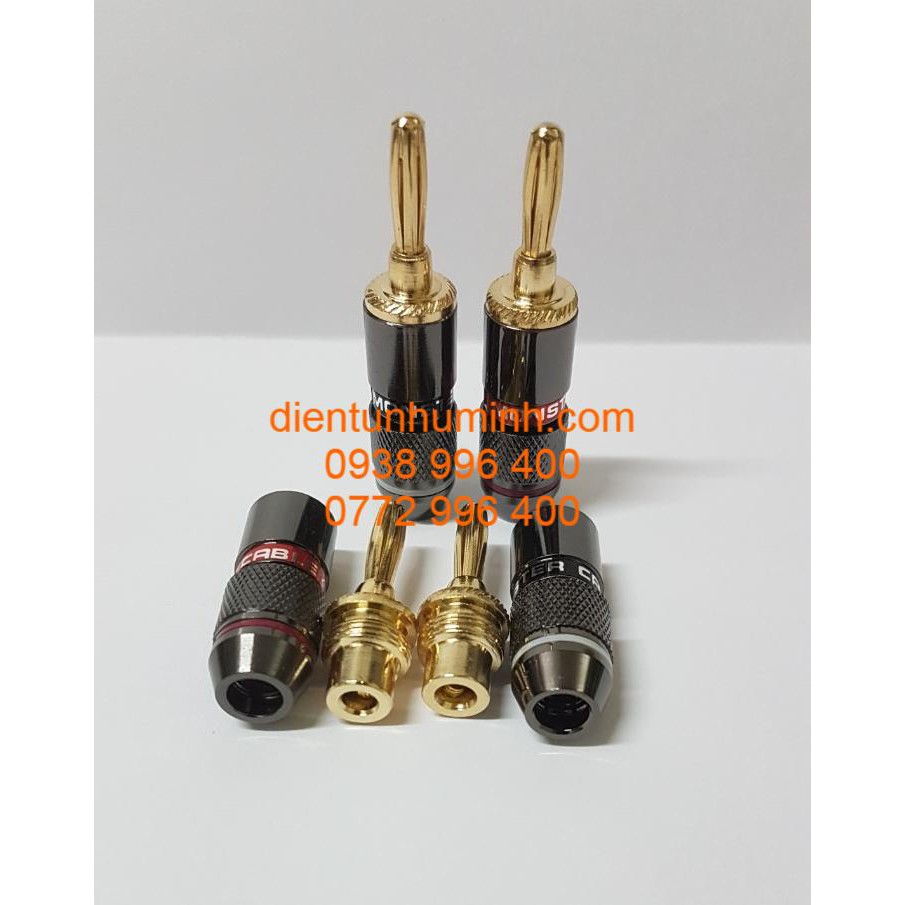 Jăck loa bắp chuối Monster - Bộ 4 cái jack bắp chuối monster