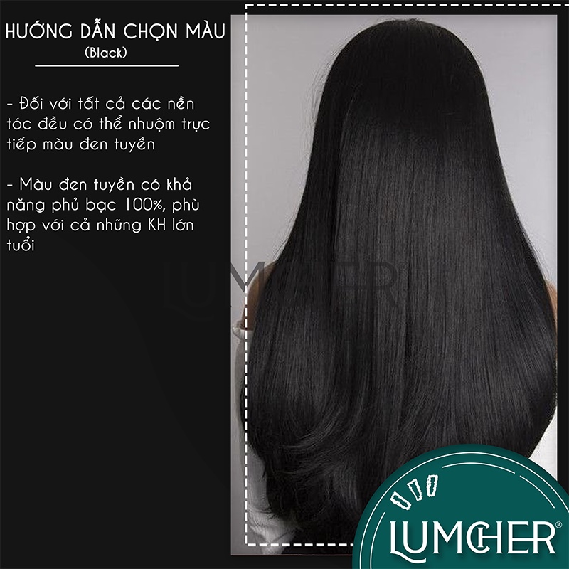 Thuốc nhuộm tóc Đen Tuyền giá rẻ tại nhà chính hãng Lumcher LC45