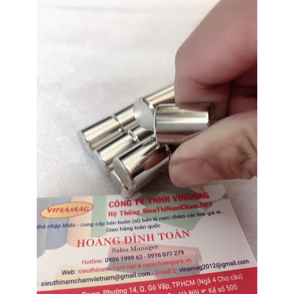 Nam châm hình trụ 15x20mm N52