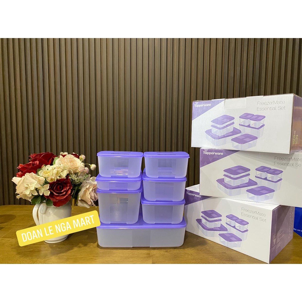 Bộ hộp trữ đông Tupperware Freezermate Essential Set 7