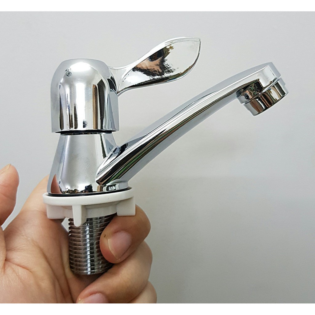 Vòi lavabo rửa mặt một đường nước lạnh dễ dàng lắp đặt (La A)