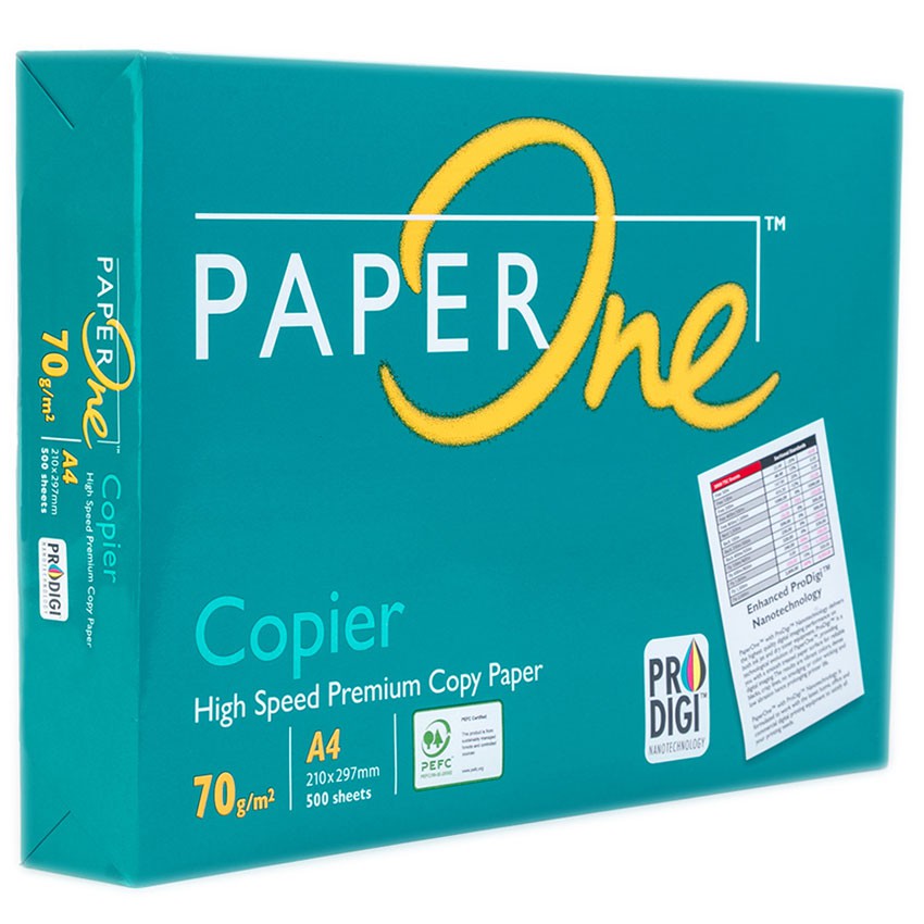 Giấy A4 photocopy Paper One 70gsm 500 tờ giấy in cao cấp, trắng, đẹp