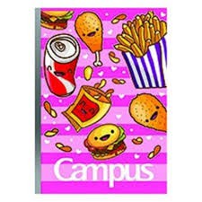 Combo 5 cuốn vở kẻ ngang Campus FOOD 120 trang - BFOD120