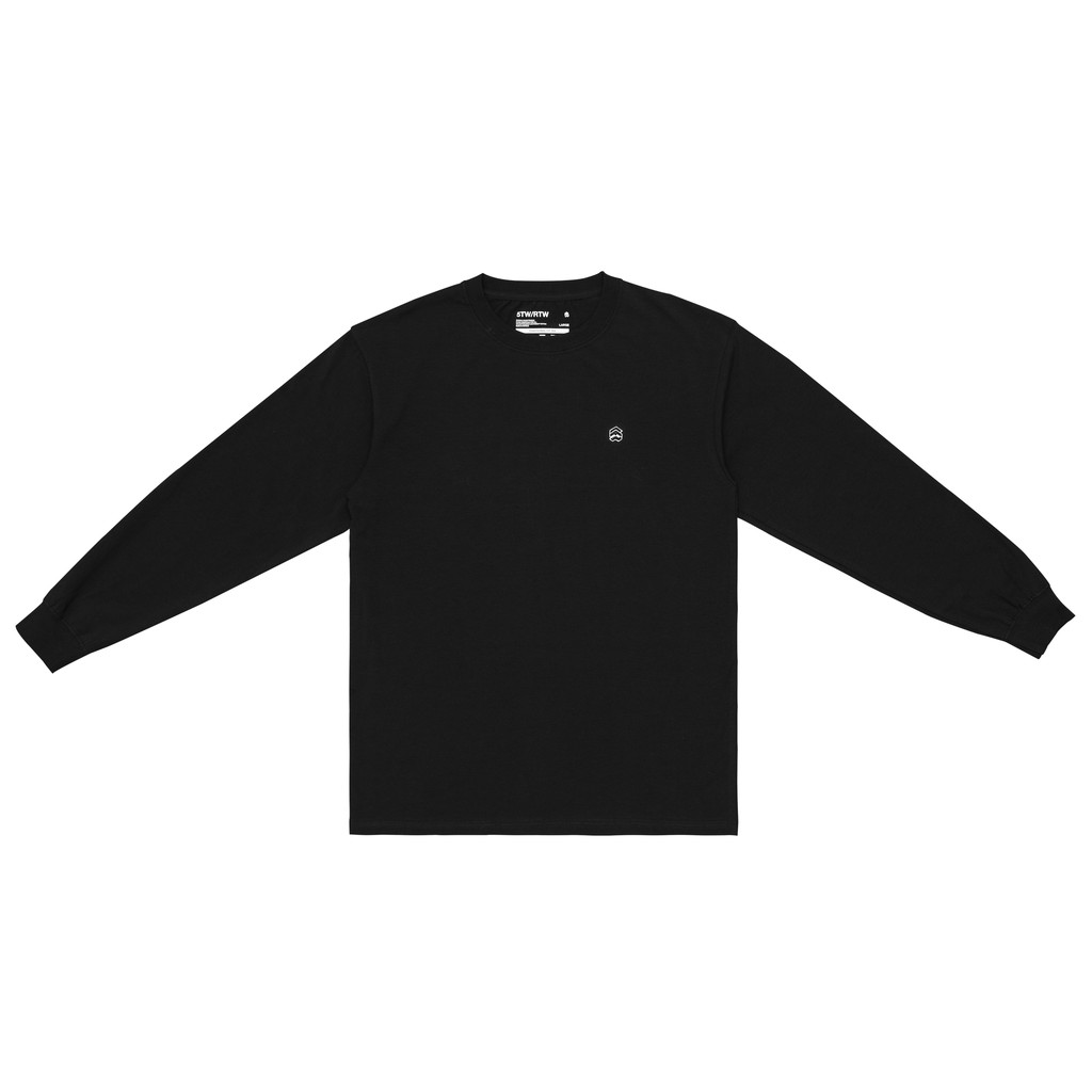 5THEWAY 5TW/RTW Ready to Wear Long Sleeve Traditional Tee Black Aka Áo Thun Trơn Tay Dài Màu Đen