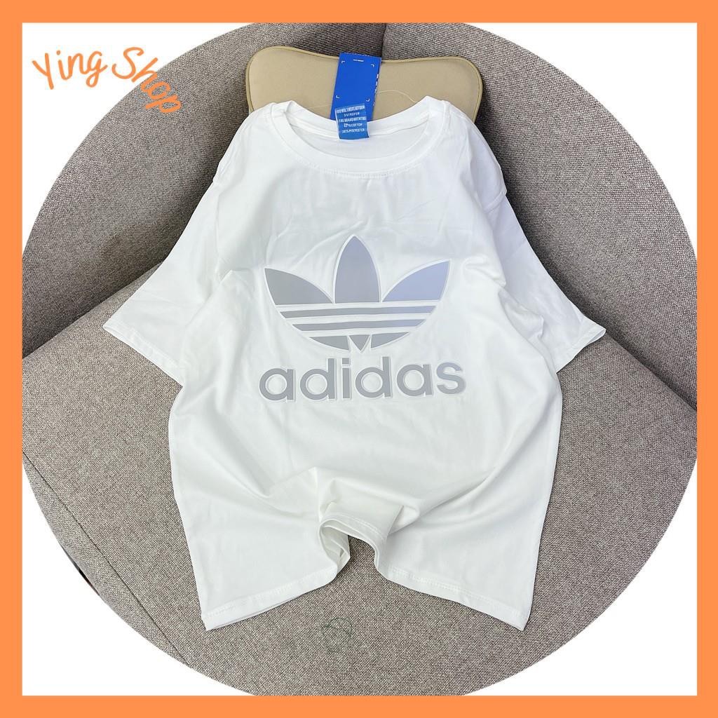 ÁO PHÔNG NỮ GIẤU QUẦN FORM RỘNG NỮ TAY CỘC DẬP NỔI LOGO ADI..DAS | BigBuy360 - bigbuy360.vn