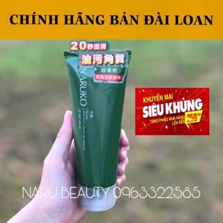 [CHÍNH HÃNG BẢN ĐÀI] Gel Tẩy Da Chết Cho Da Mụn NARUKO tràm trà bản nội địa Đài Loan tuýp 120ml