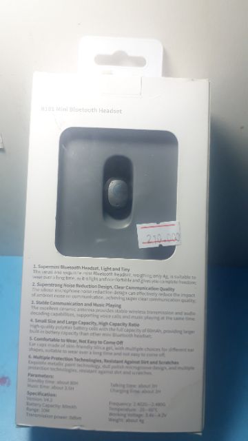 Tai nghe bluetooth không dây Roman R101 chính hãng cho Android và iOS lâu hết pin