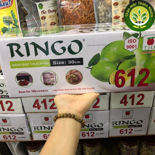 Màng Bọc Thực Phẩm Ringo 612, kích thước 30cm x 500m, chính hãng công ty, co giãn tốt | Kho thảo mộc thiên nhiên