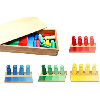 Giáo cụ Montessori - Hộp phân loại màu sắc